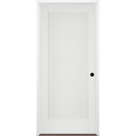 Codel Doors 32"x80"x1-3/4" Primed 1-Panel Int Flat Panel w/Ovolo Bead 20min Fire Rated 4-9/16" LH Prehung Door 2868134PRI802020MLH1DB4916